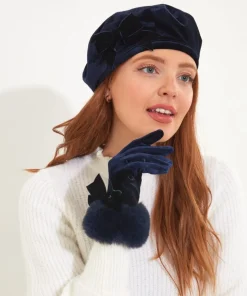 After Dark Bow Trim Beret