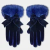 After Dark Faux Fur Trim Gloves
