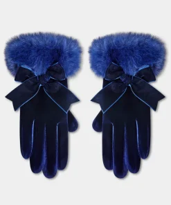 After Dark Faux Fur Trim Gloves
