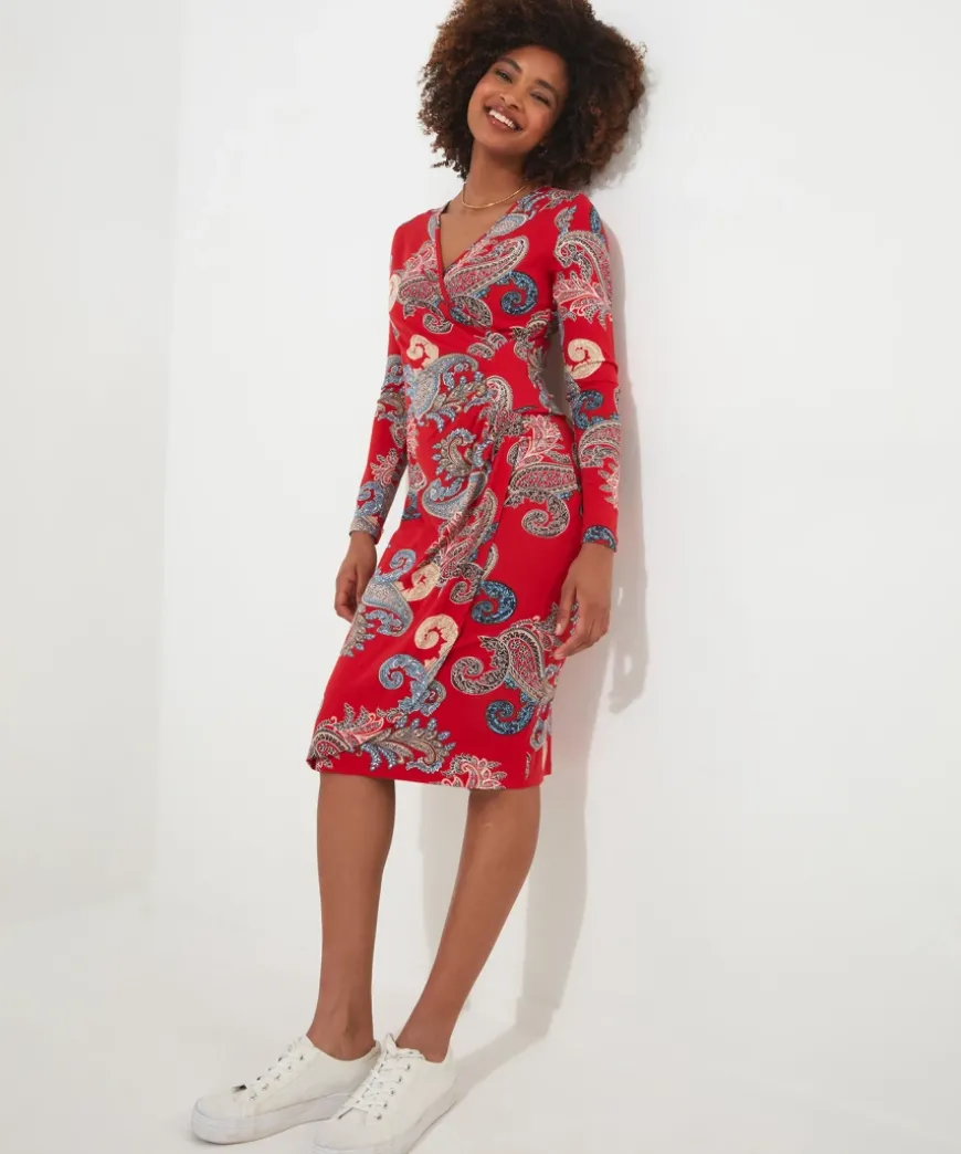 Alicia Wrap Jersey Dress