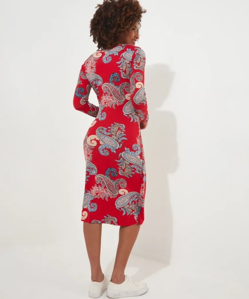 Alicia Wrap Jersey Dress