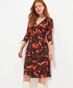 Autumn Blooms Jersey Dress