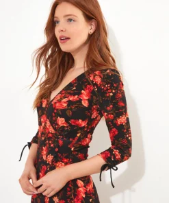 Autumn Blooms Jersey Dress