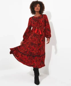 Autumn Vibes Paisley Dress
