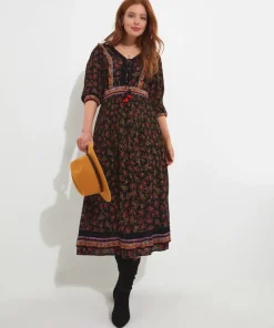 Autumn Walks Printed Dress