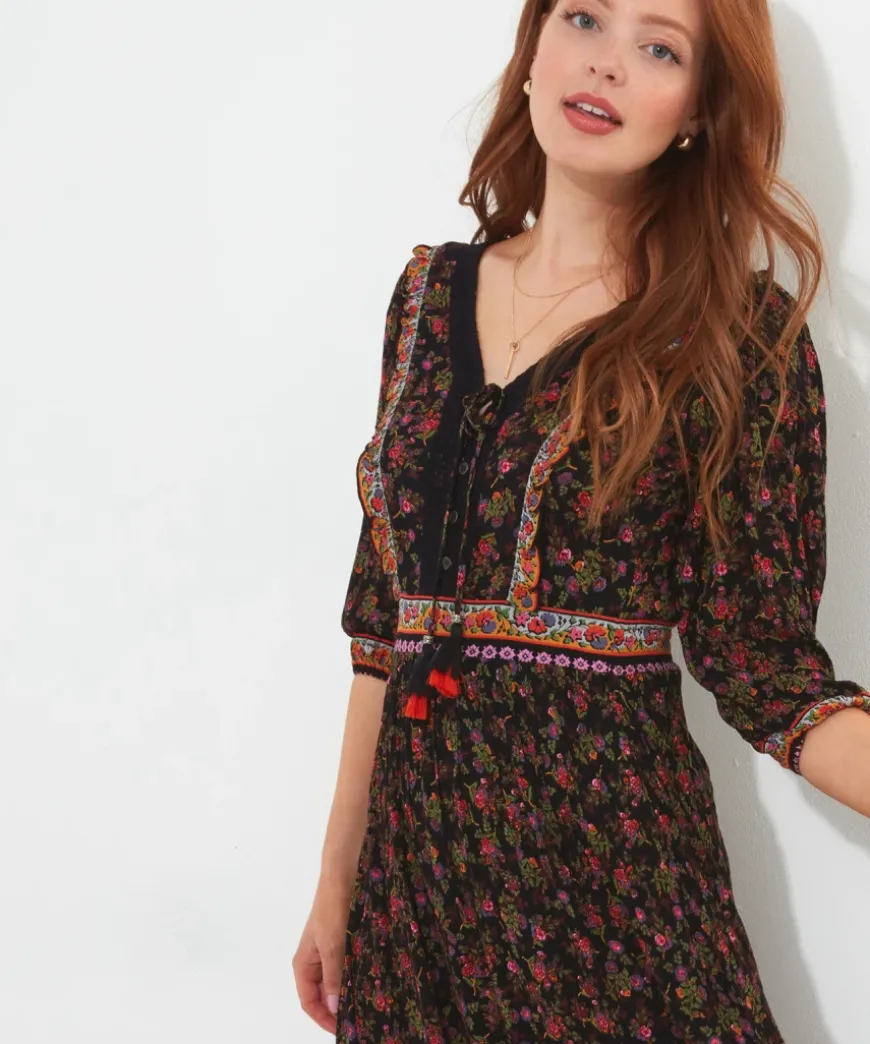 Autumn Walks Printed Dress