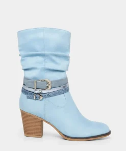 Bayou Blue Slouchy Boots