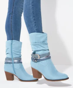 Bayou Blue Slouchy Boots