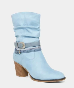 Bayou Blue Slouchy Boots
