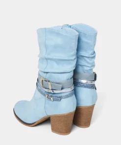 Bayou Blue Slouchy Boots