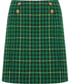 Beautifully Bold Check Skirt