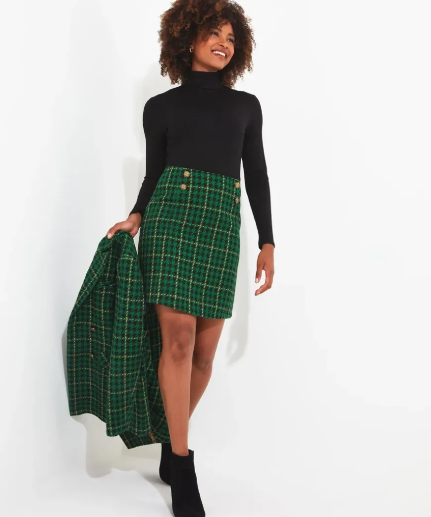 Beautifully Bold Check Skirt
