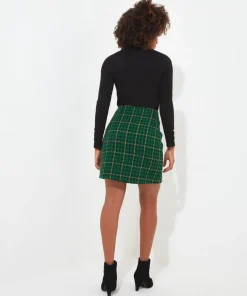Beautifully Bold Check Skirt
