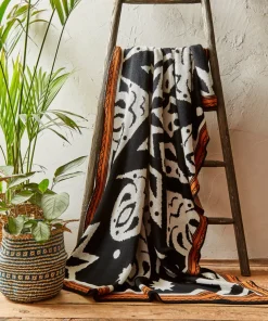 Beautifully Geo Reversible Knitted Throw