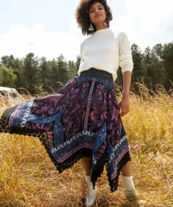 Boho Babe Hanky Hem Skirt