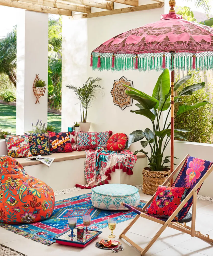 Boho Spirit Reversible Outdoor Cushion