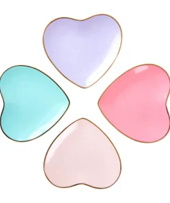 Bombay Duck Cute Heart Set Of Plates