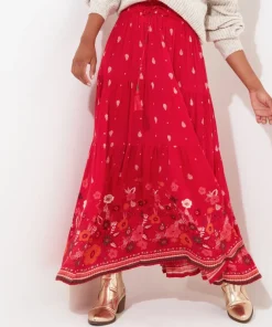 Border Print Skirt