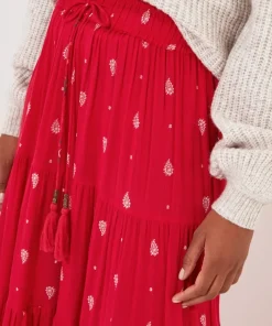 Border Print Skirt