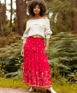 Border Print Skirt