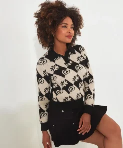 Check Mate Collared Jumper