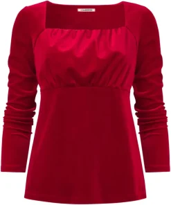 Christa Velour Top