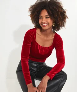 Christa Velour Top