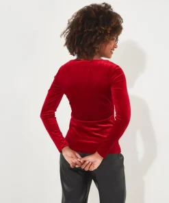 Christa Velour Top