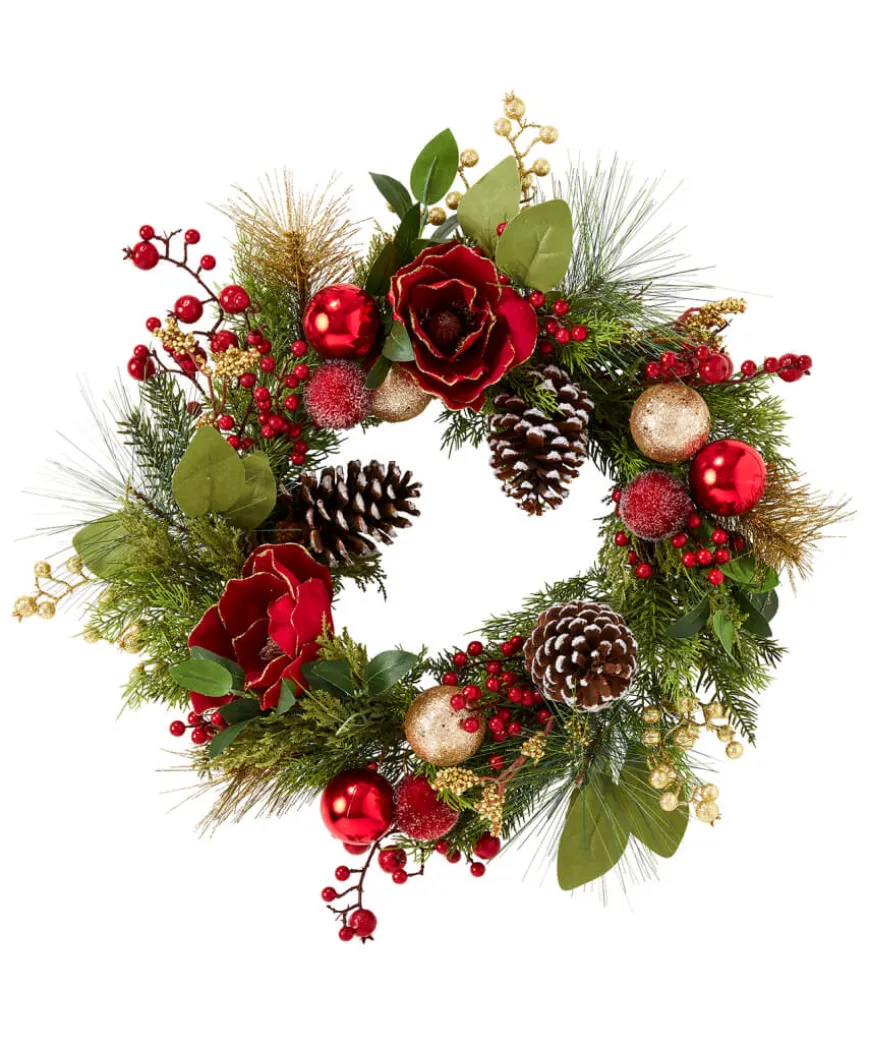 Christmas Magnolia Wreath