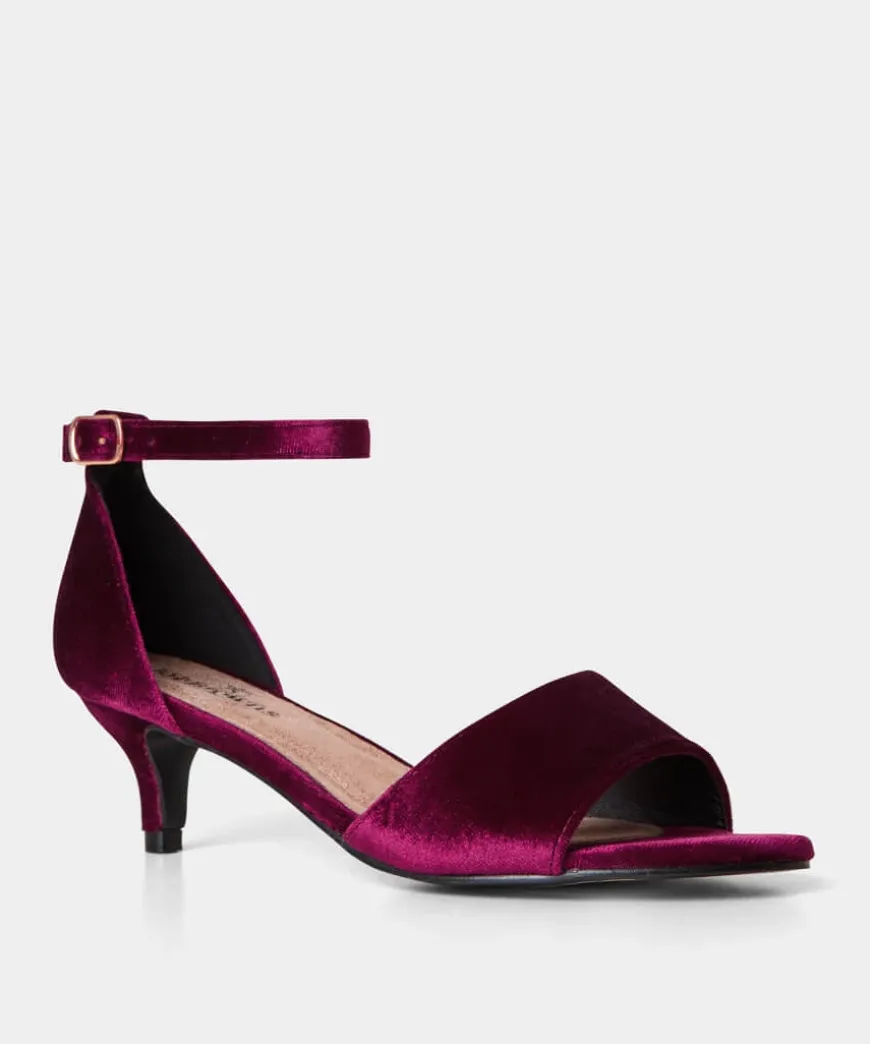 Clara Dainty Velvet Heels
