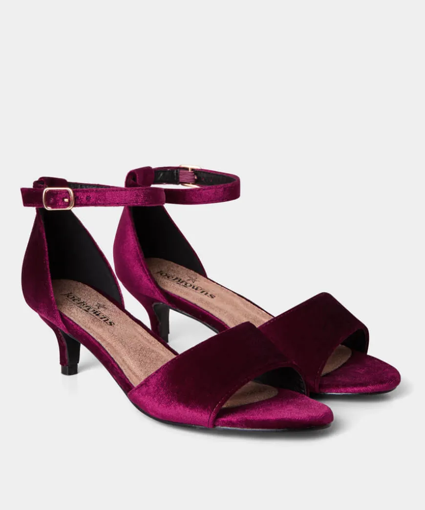 Clara Dainty Velvet Heels