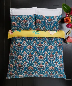 Contemporary Chinoiserie Reversible Bed Set