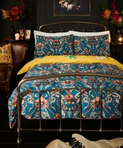 Contemporary Chinoiserie Reversible Bed Set