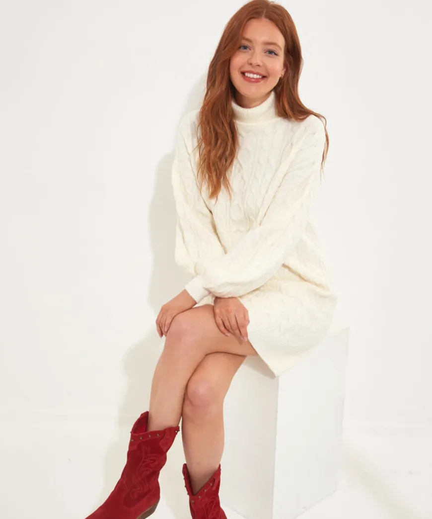 Cosy And Cable Jumper Dress