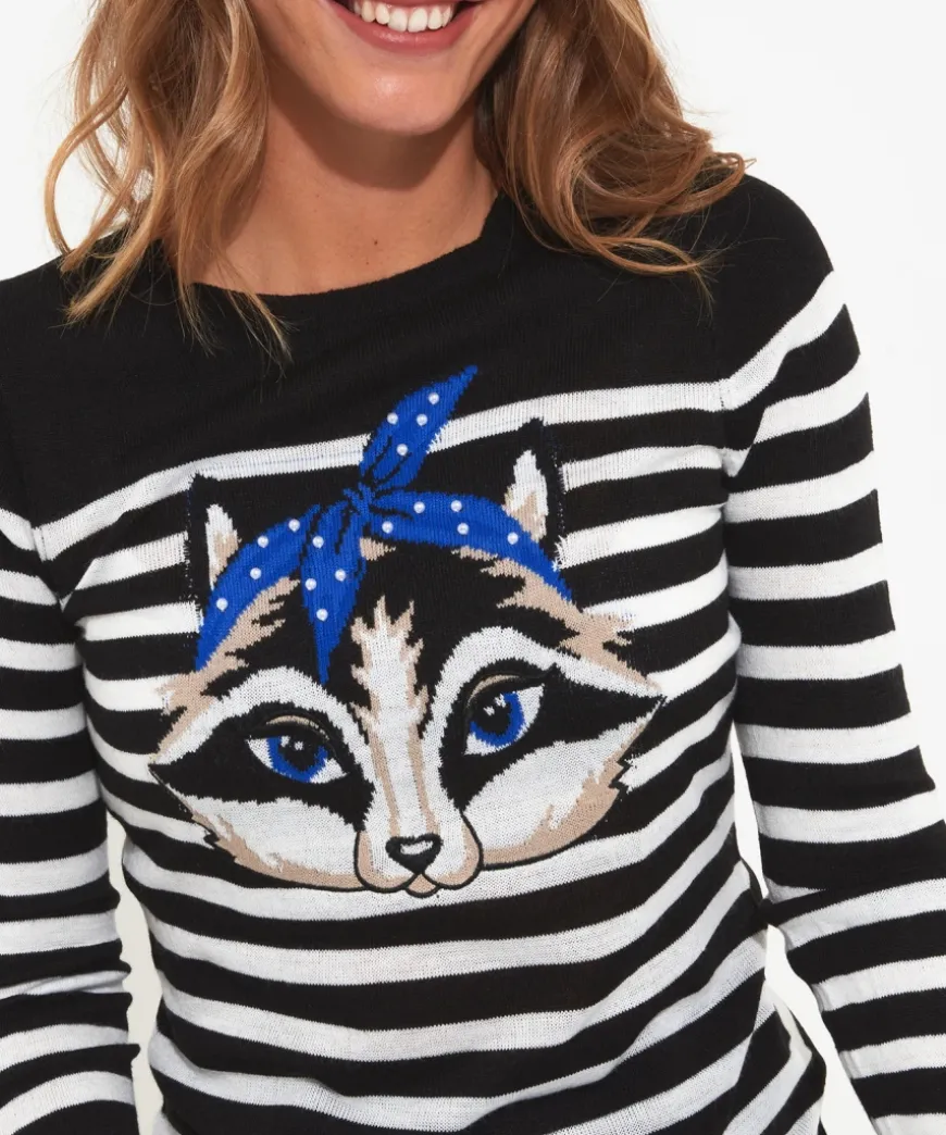 Curiously Cute Raccoon Jumper