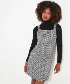 Daring Dogtooth Dress