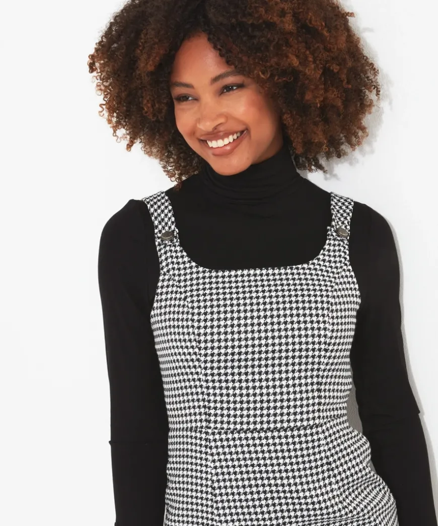 Daring Dogtooth Dress