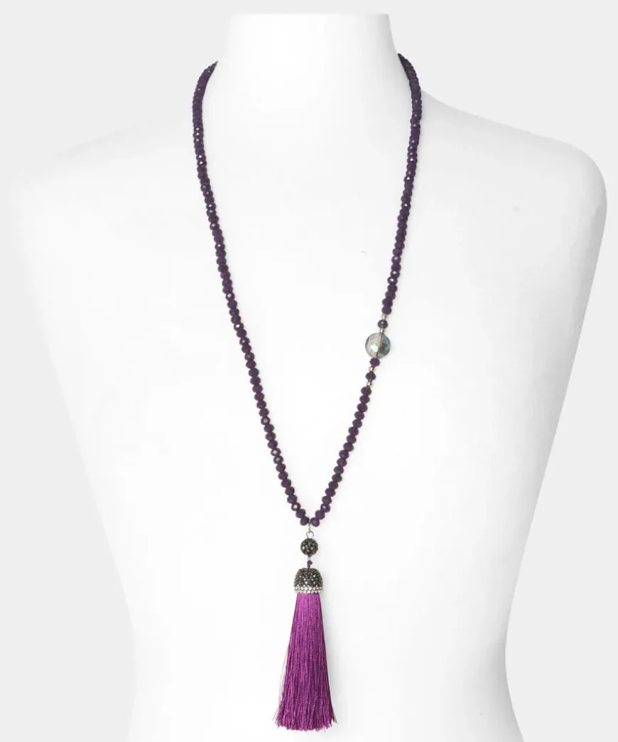 Dazzle Me Tassel Necklace