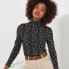 Ditsy Floral Roll Neck