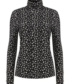 Ditsy Floral Roll Neck