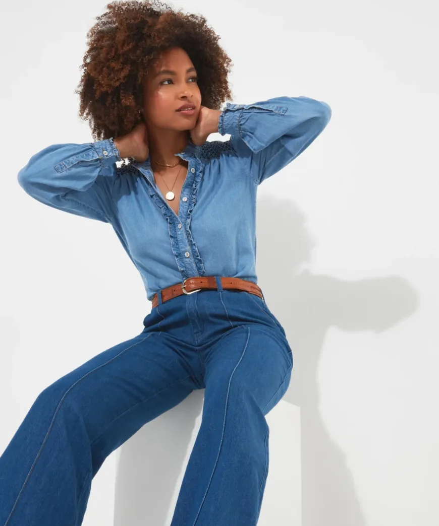 Dixie Denim Blouse