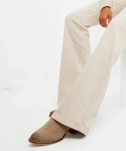 Ecru Bootcut Jeans
