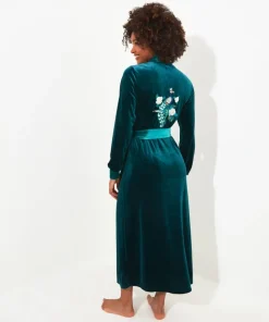 Embroidered Dressing Gown