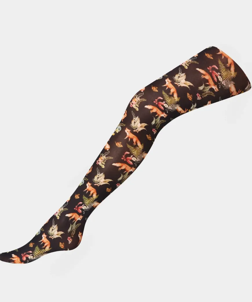 Enchanted Wood Printed Tights