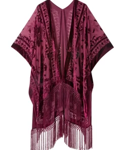 Evening Song Devore Kimono