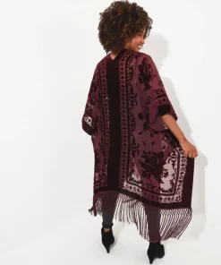 Evening Song Devore Kimono