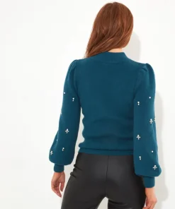 Exquisite Embellished Jumper