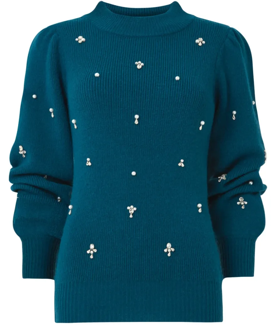 Exquisite Embellished Jumper