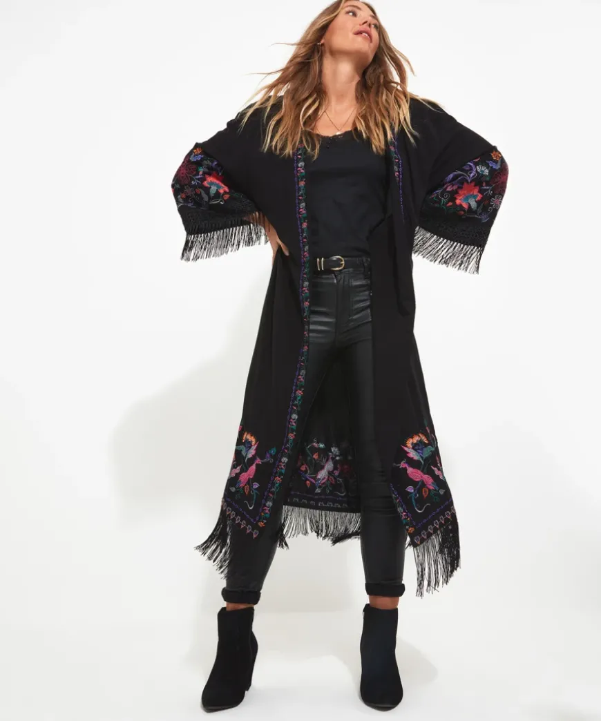 Exquisite Embroidered Kimono