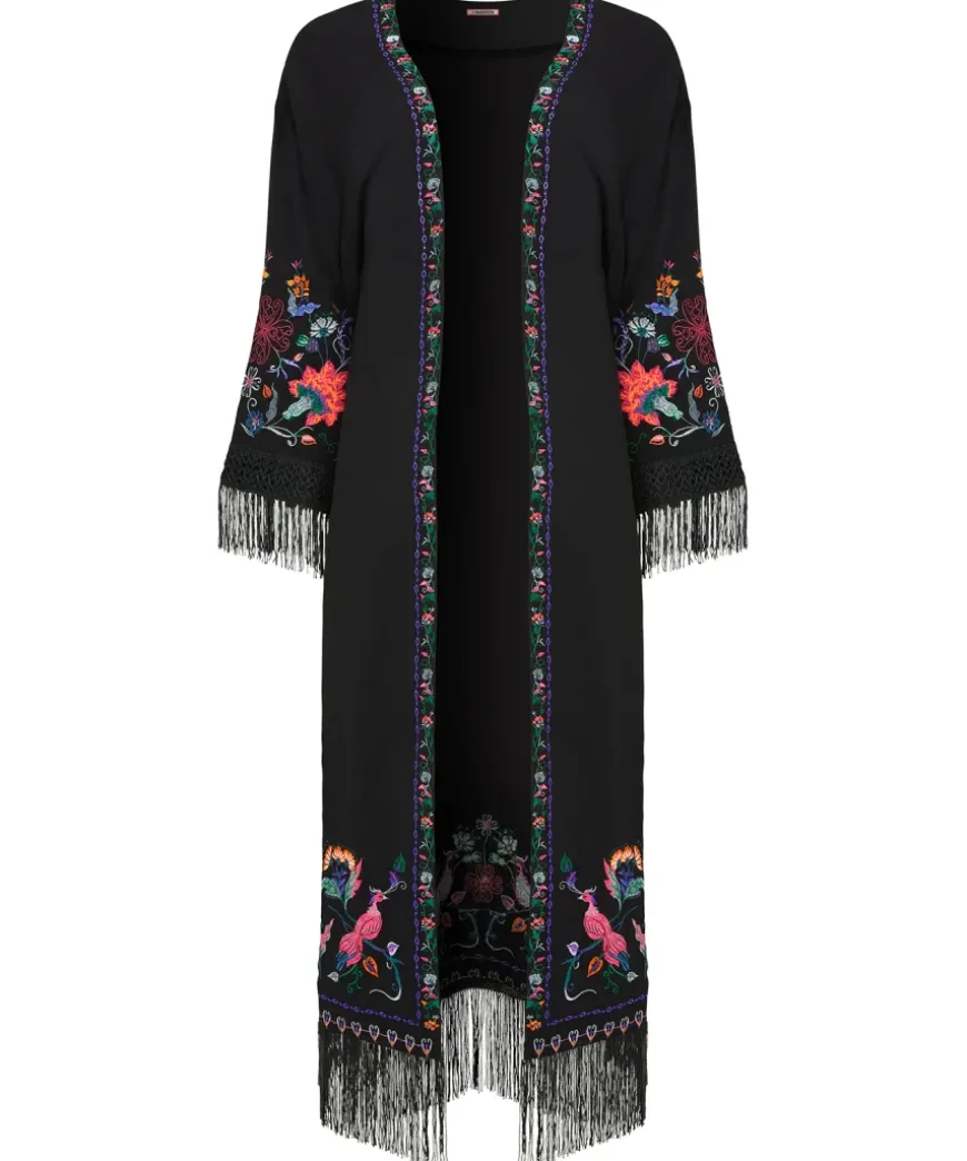 Exquisite Embroidered Kimono